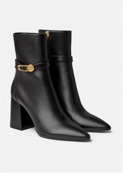 versace safety pin ankle boots|Versace Boots for Women – Luxe Brands – Farfetch.